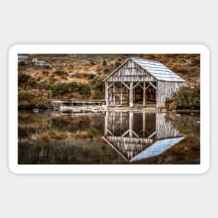 The Boatshed, Dove Lake, Cradle Mountain, Tasmania Sticker